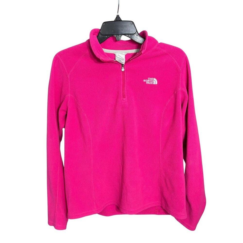 North Face TKA 100 Microvelour Glacier Fleece Magenta Size Medium